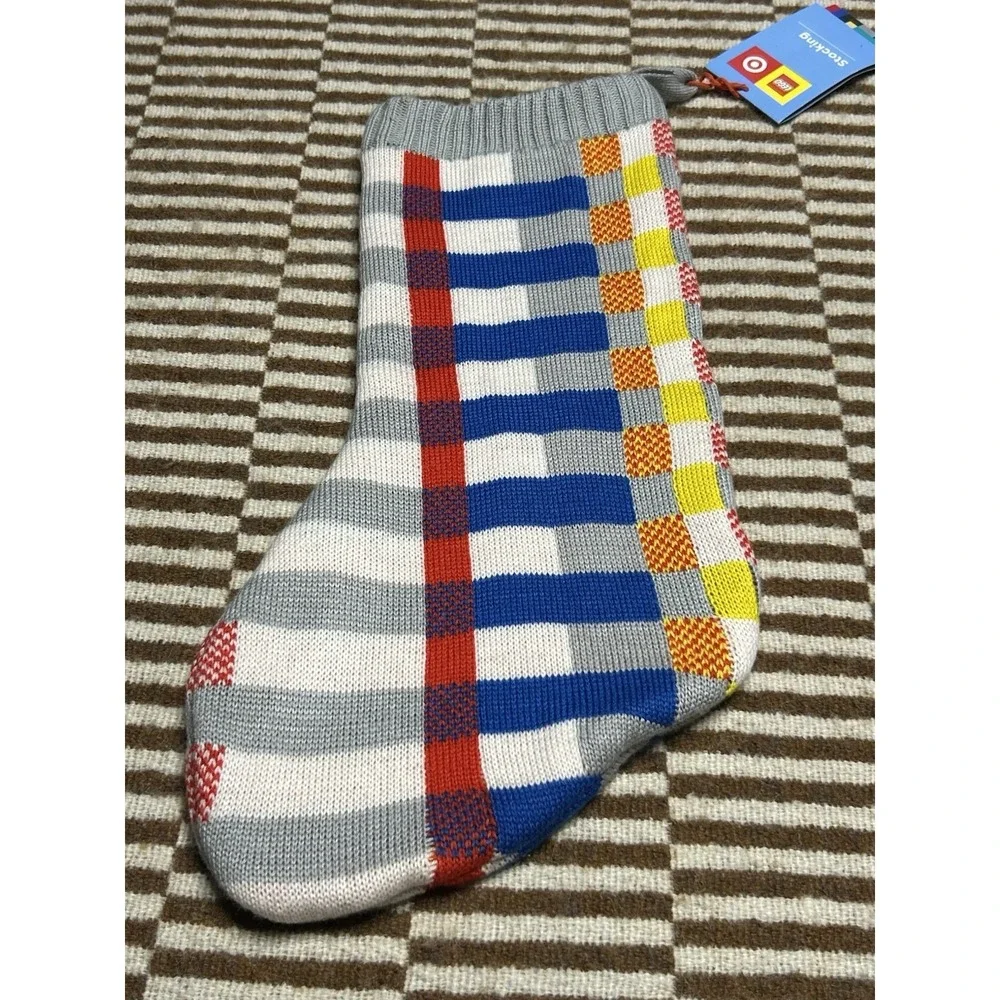 Lego Collection x Target Christmas Stocking Sweater Knit Color Block Stripe 20